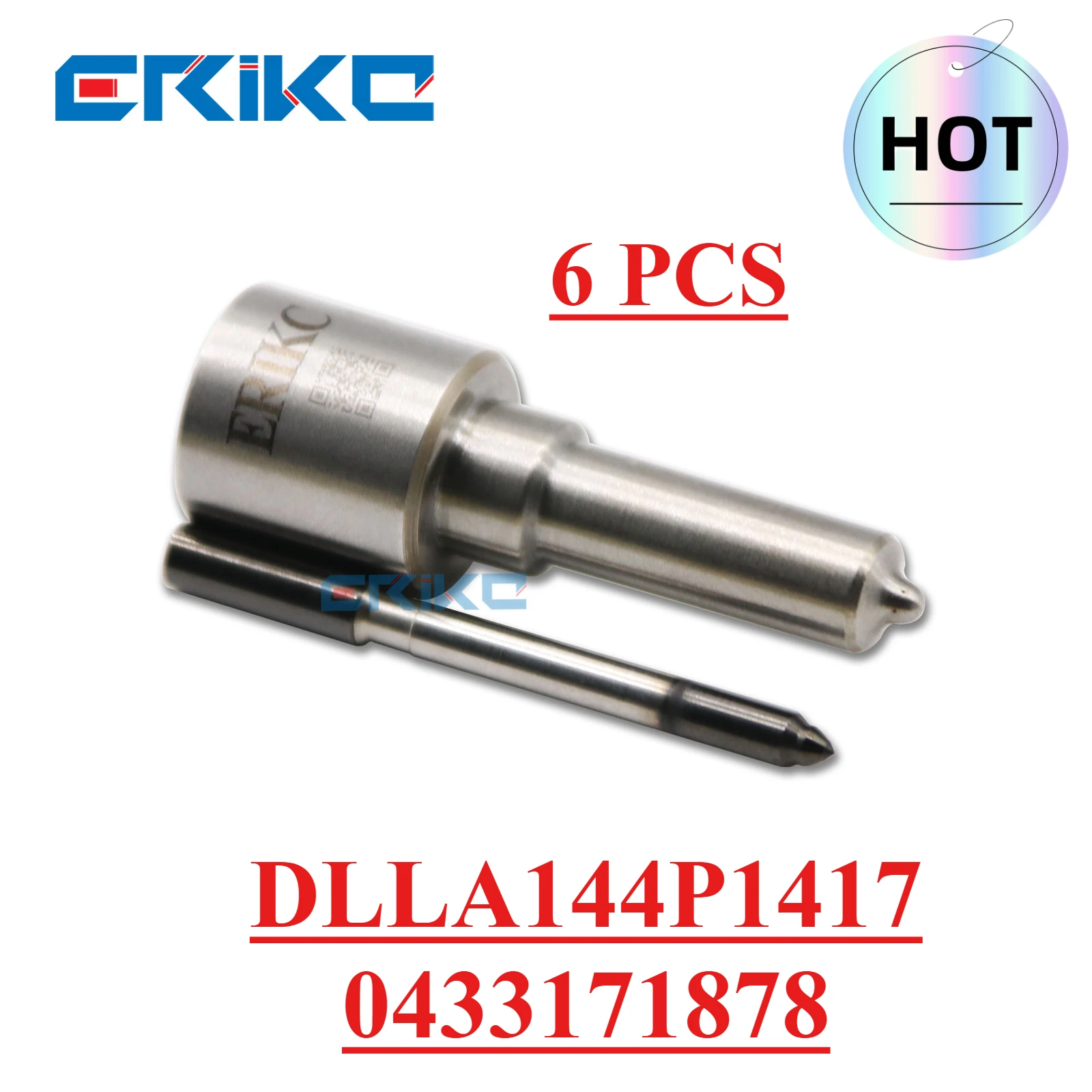 

6PCS Sprayer Nozzle DLLA144P1417 0 433 171 878 Injection Nozzle DLLA 144P 1417 Repair Parts for 0445120044 0 445 120 024