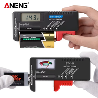 ANENG Digital Universal Battery Tester Capacity Checkered Indicador Electronic AA AAA C D 9V Battery Test tools BT-168D/BT-168