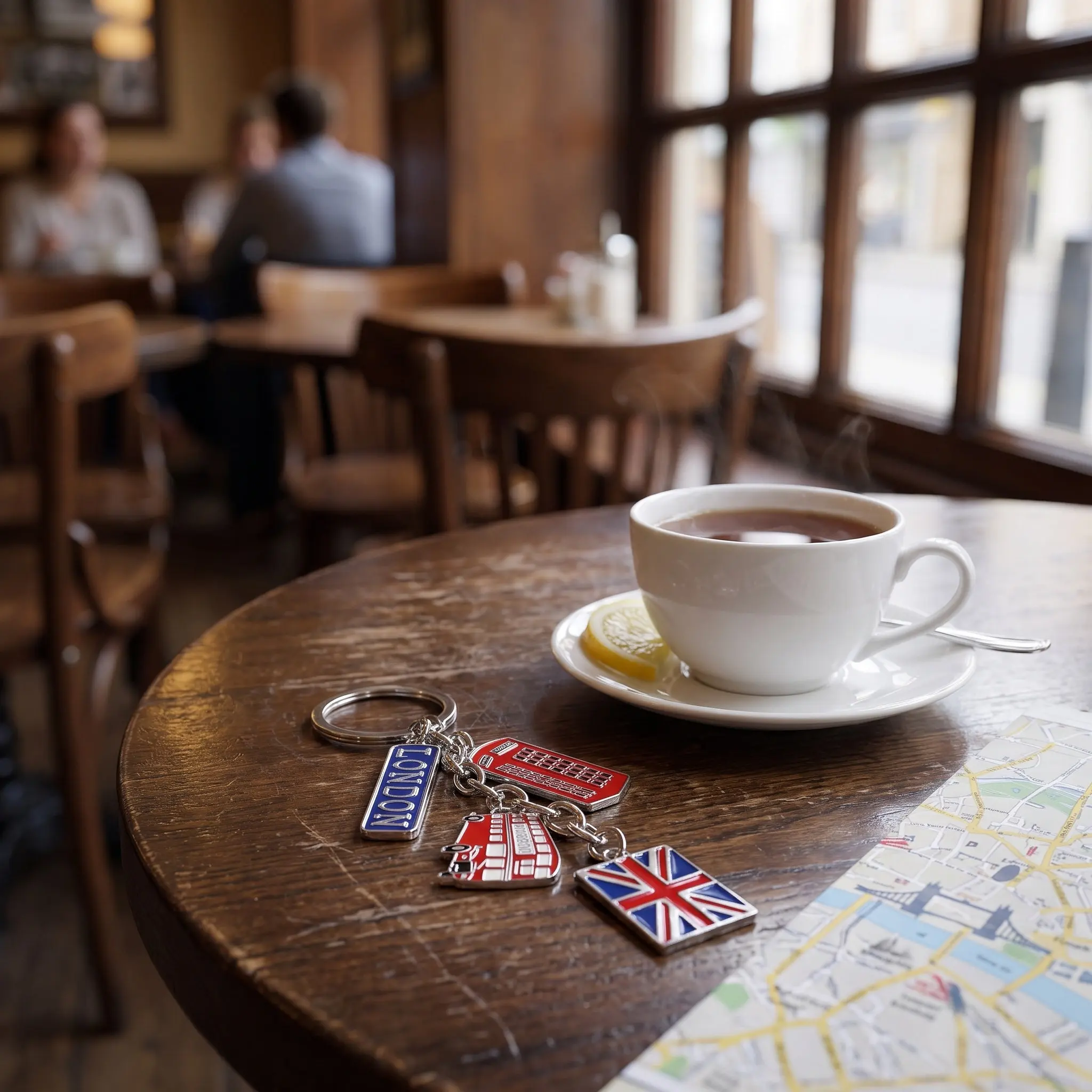 Metal Uk Flag London Souvenirs Keychain For Car Key Keychain Christmas Stocking Fillers Union Jack Keyring Handbag