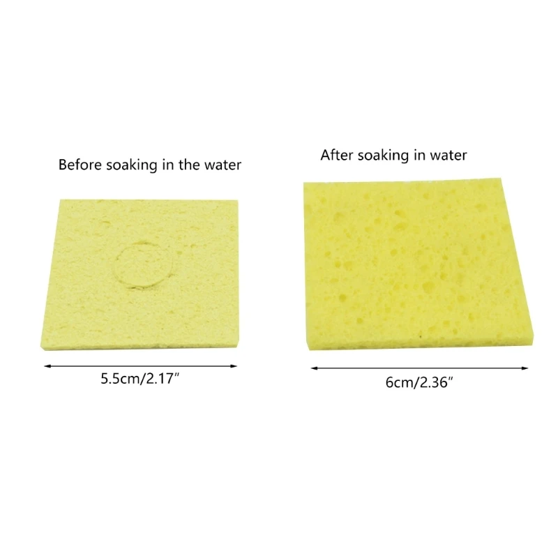 Reliable Soldering Iron Cleaning Sponge HighTemperature Resistant (100 Pieces) Dropship