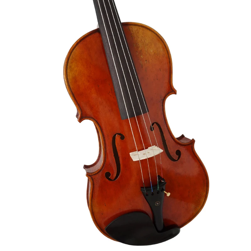 High Grade Italian Craft Red Brown Hand-Painted Viola Professional Flame Maple Carved Spruce Top String Instrument