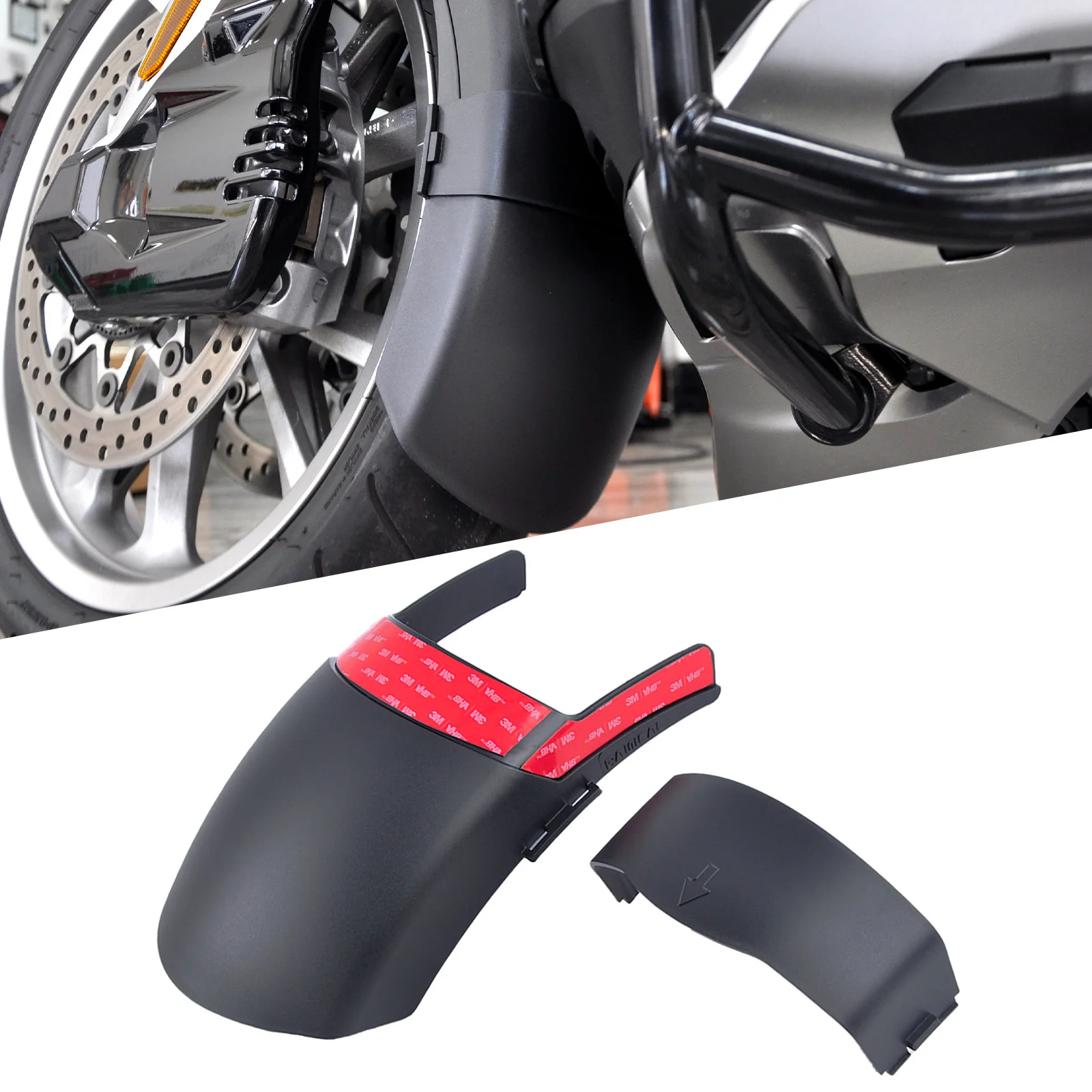 PANICAL for Honda 2018-2025 GOLDWING GL1800 F6B Moto Front Fender Mudguard Extender Accessories Hugger Extension Splash Guard