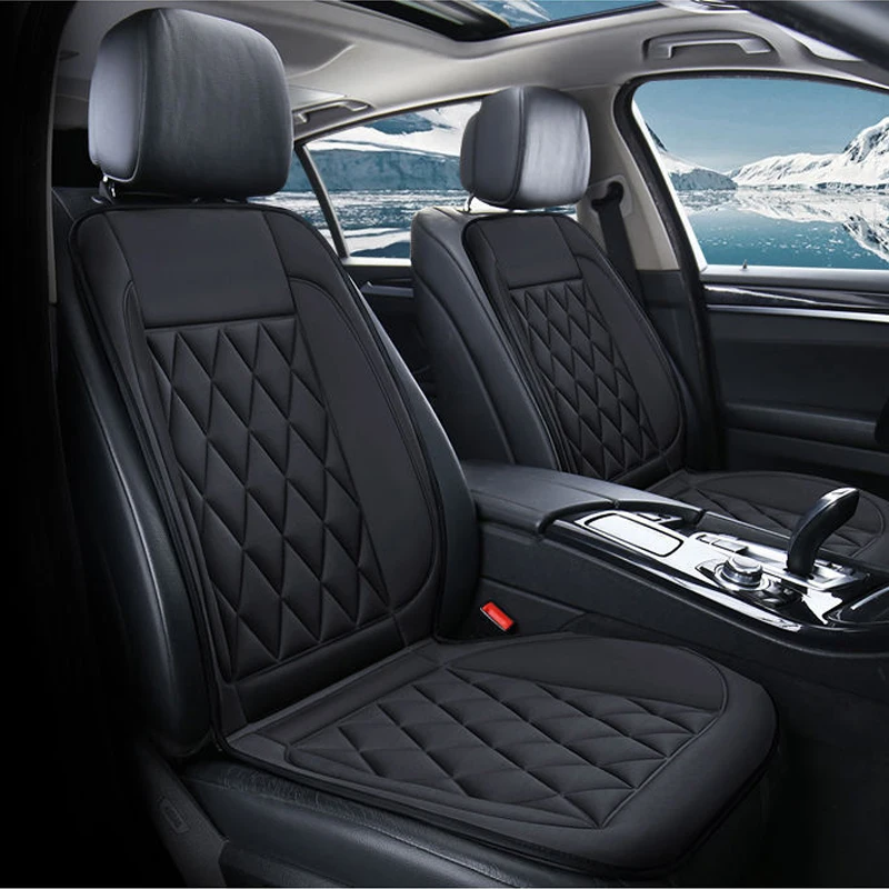 Car Seat Heater 12V Electric Heated Car Heating Cushion Winter Seat Warmer Cover Car Accessories Winter Auto Seat Heating Pad