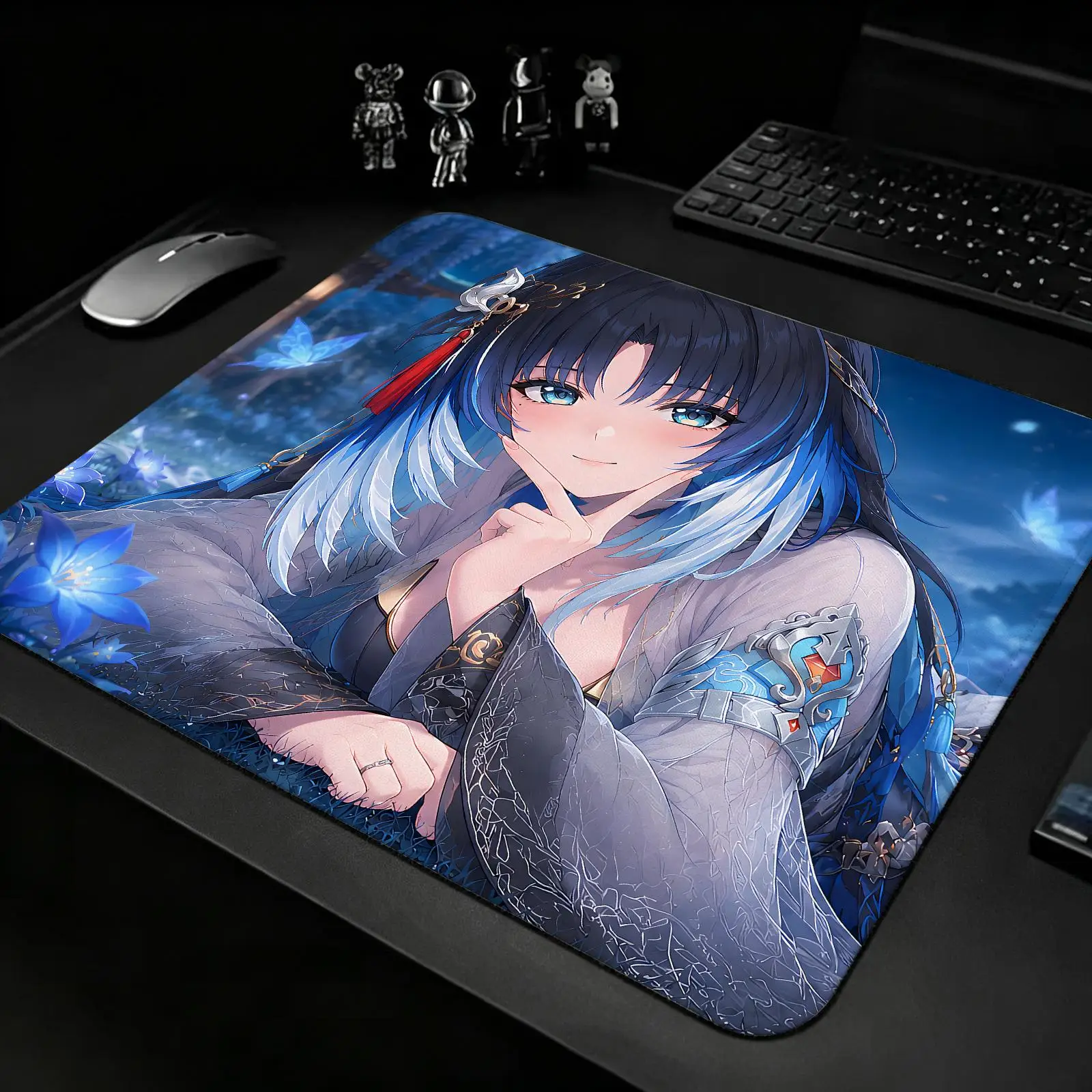 Wuthering Waves YangyangXuanling Gaming Mat,Reinforced Stitched Edge,Portable Non‑Slip Pad for Laptop Office &E‑Sports Game Play