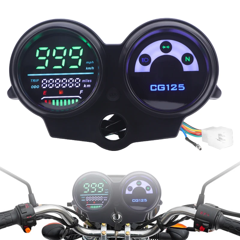 Velocímetro Digital LED para Motocicleta Honda CG125 de 2000 a 2008, Fan 125, Titan 125 2013, Painel Digital para Motocicleta