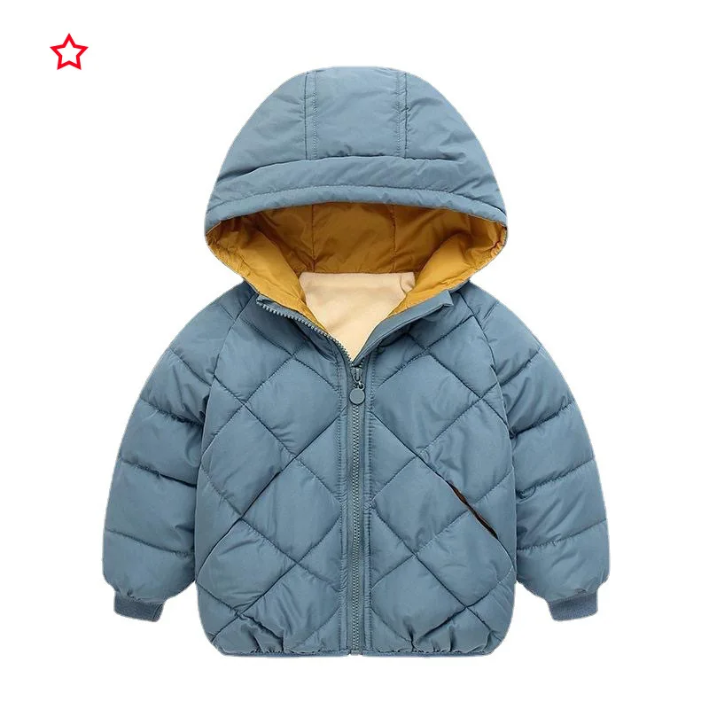 

children winter cotton-padded clothes men and women baby hooded jacket han edition of child down cotton-padded jacket