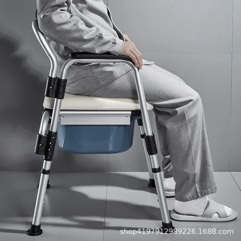Foldable Adjustable Shower and Toilet Chair