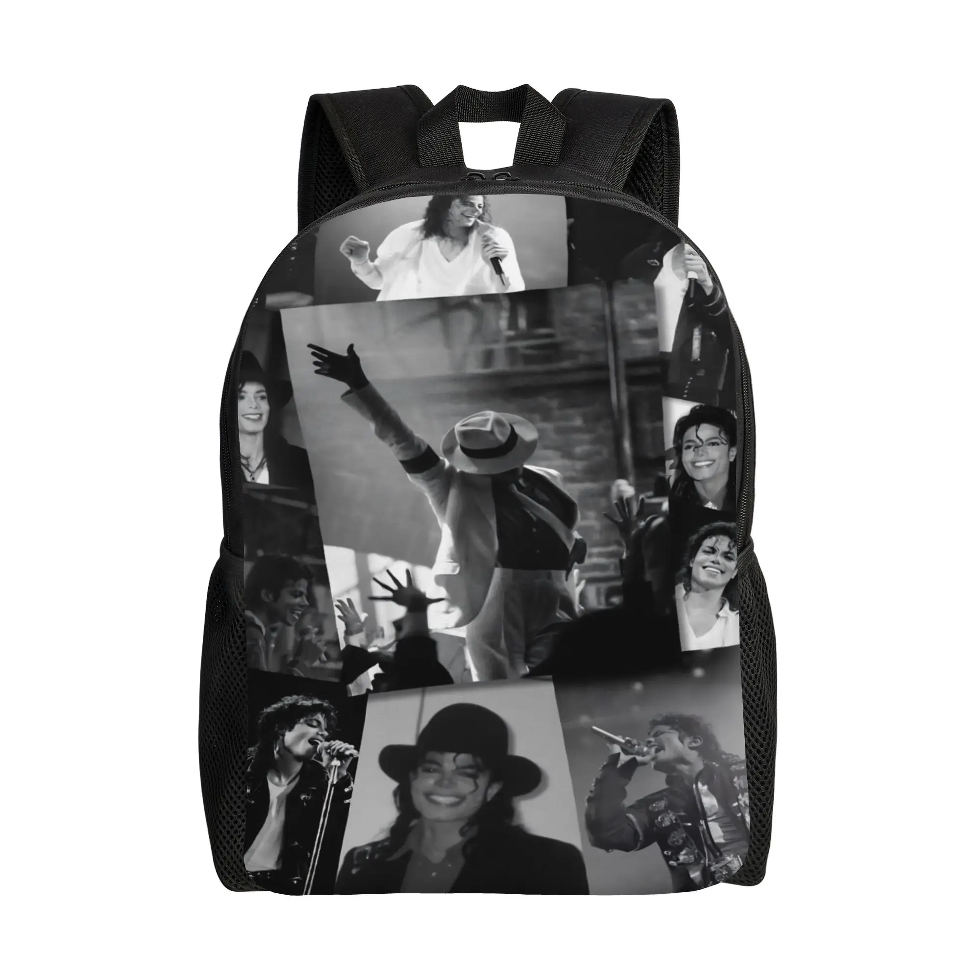 M-Michaels MJ King Music Backpack for Men Women Teenage Student Work Daypack  Laptop Shoulder Bag Durable