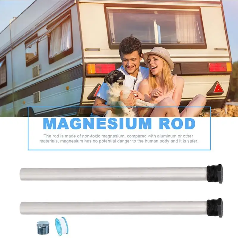 RV Heater Rod RV Magnesium Rod Replacement Water Tank Anode Stick Heater Stick Anti-Rust RV Parts Effectively Collect Pollutants