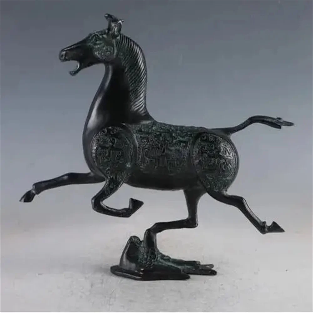 

Statue chinoise exquise de cheval en Bronze