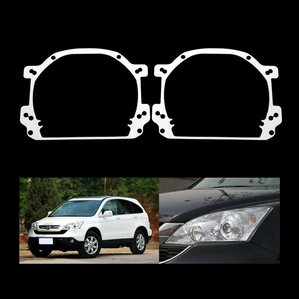 

TAOCHIS Car-Styling Adapter Frame Headlight Bracket for Honda CRV 2007-2011 Hella 3R 5 projector lens car light retrofit upgrade