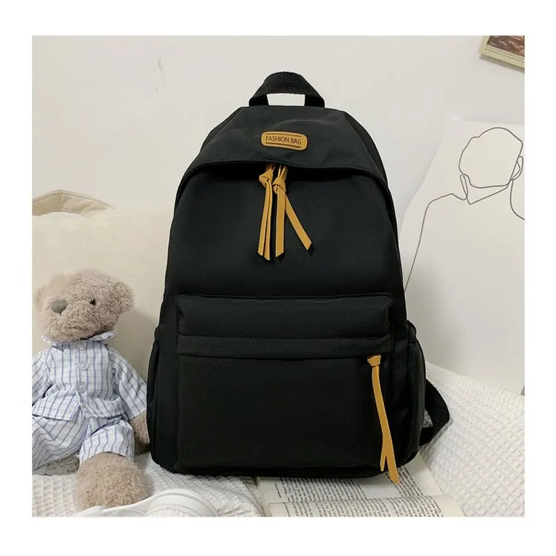 Waterproof Travel Large Capacity Fashion Backpack Teenager Boys Girls School College Students Nylon Simple Backpack