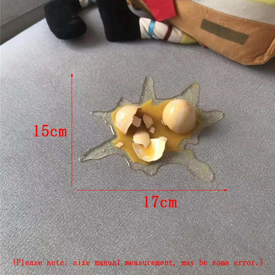 Funny Crushed Broken Egg Desk Cell Phone Holder Creative Parody Prank Stress Relief Toys Stand Home Ornament Decoration Props