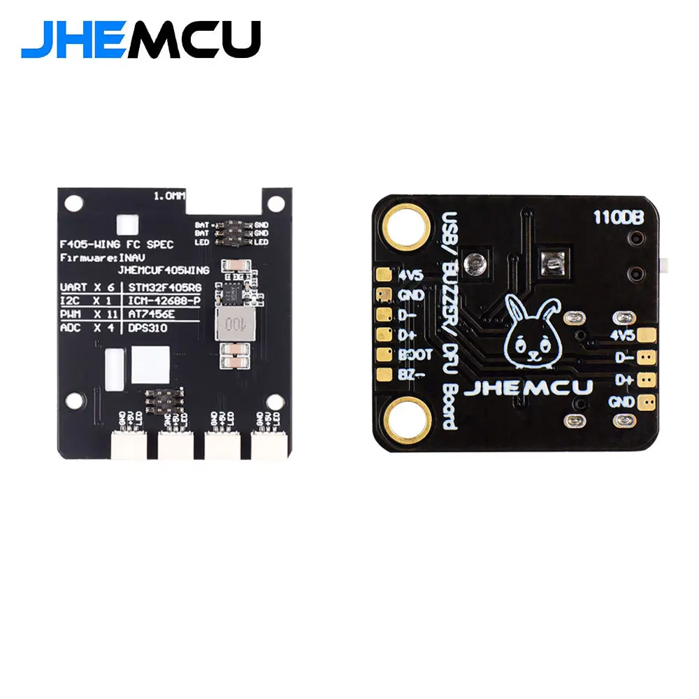 JHEMCU F405 Wing INAV FC ICM-42688P Baro OSD MicroSD Blackbox 5V 8A BEC 10PWM 6UART für FPV Starrflügler Flugflügel – Detail 8
