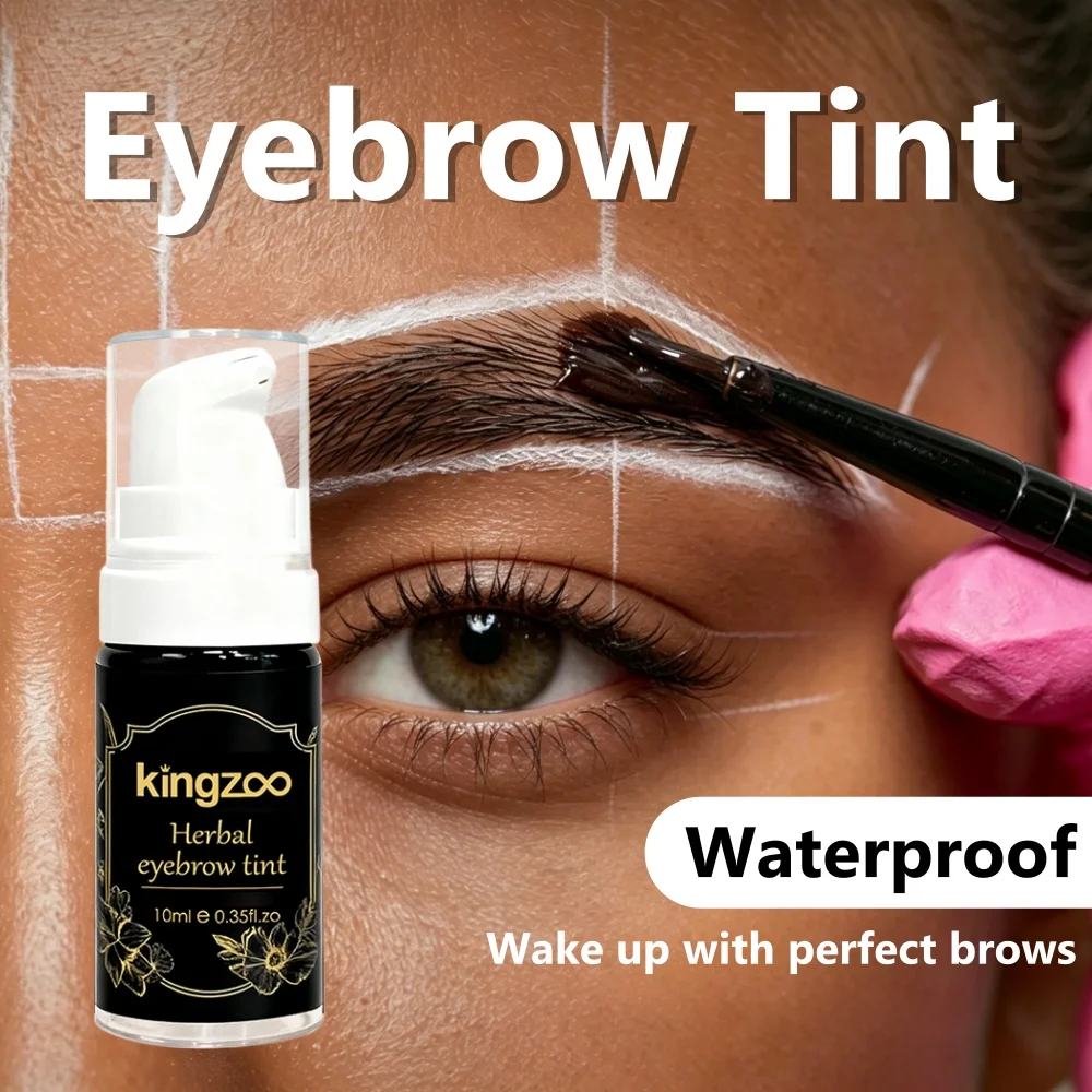 ​​Waterproof Henna Brow Tint Set Long Lasting Smudge Proof Eyebrow Dye DIY Home Use Brow Enhancing & Lamination Kit