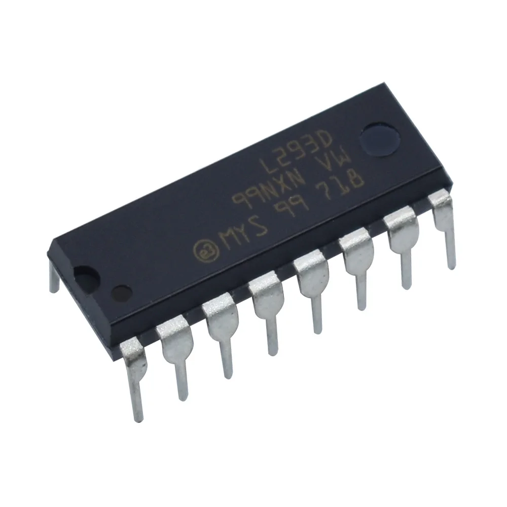 WAVGAT 5PCS L293 L293D DIP DIP16 DIP-16 IC Motor Driver Drive Chip PAR PusH Pull 4 Four Channel Module IC Chips