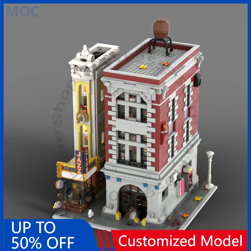 

3202 PCS Construction Workshop with Water Tank- HQ Style - 10312 Modification MOC Customize Modular DIY Boys Toy Christmas Gift