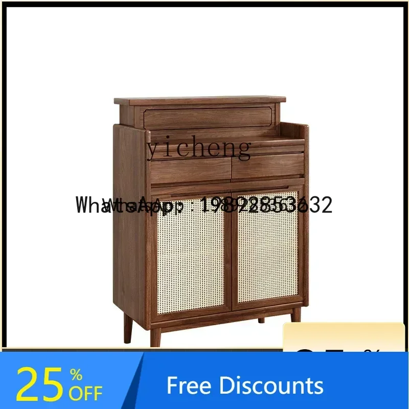 LYY rattan table incense case household solid wood altar modern simple living room Buddhist terrace