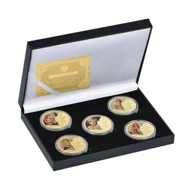 عملة تذكارية مارلين مونرو عملة معدنية يموت الصب هدية قابلة للجمع البث المباشر عملة ديكور المنزل النمط الأمريكي #2