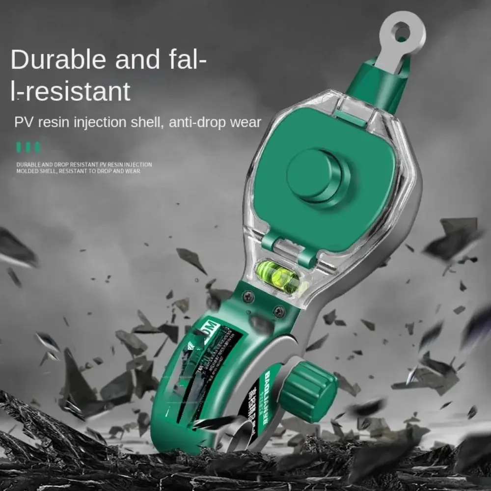 Durable Ground Marking Scriber Draw Line Hand-Operated Construction Ink Fountain Green Easy Use Woodworking Ink Fountain