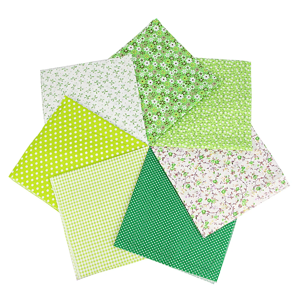 Cotton Fabric 7PCS Squares Patchwork Craft Sewing Quilting Material for Handmade Items or Quilts Attention to Detail Assured