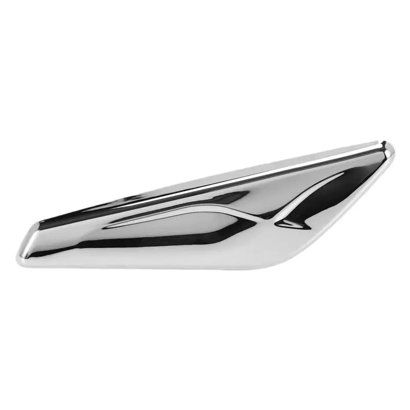 AB98-For -BMW X3 X4 F25 F26 2013-2017 Front Side Chrome Fender Trim Finisher Marker Turn Signal Light Lamp Cover Trim