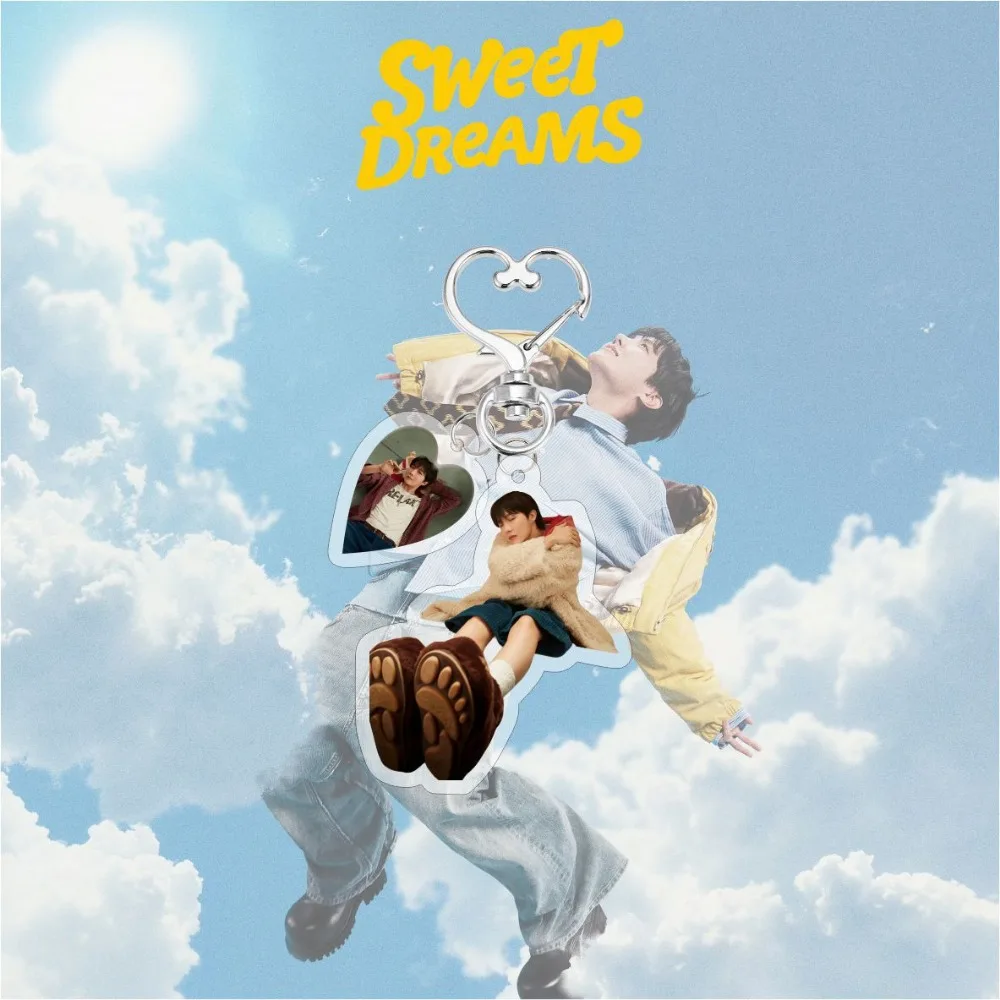 2025 New Kpop Idol J-HOPE Photo Acrylic Keychain 10 Action High-definition Photo Key Chains Keyring Fans Collection Gift