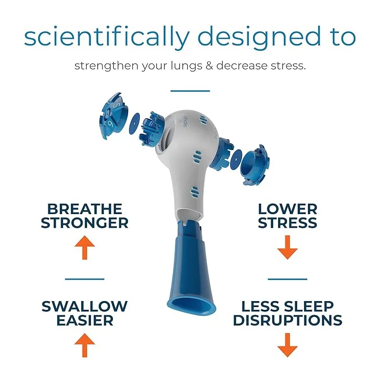 Respiratory Trainer Adjusts Lung Exerciser Vital Capacity Resistance