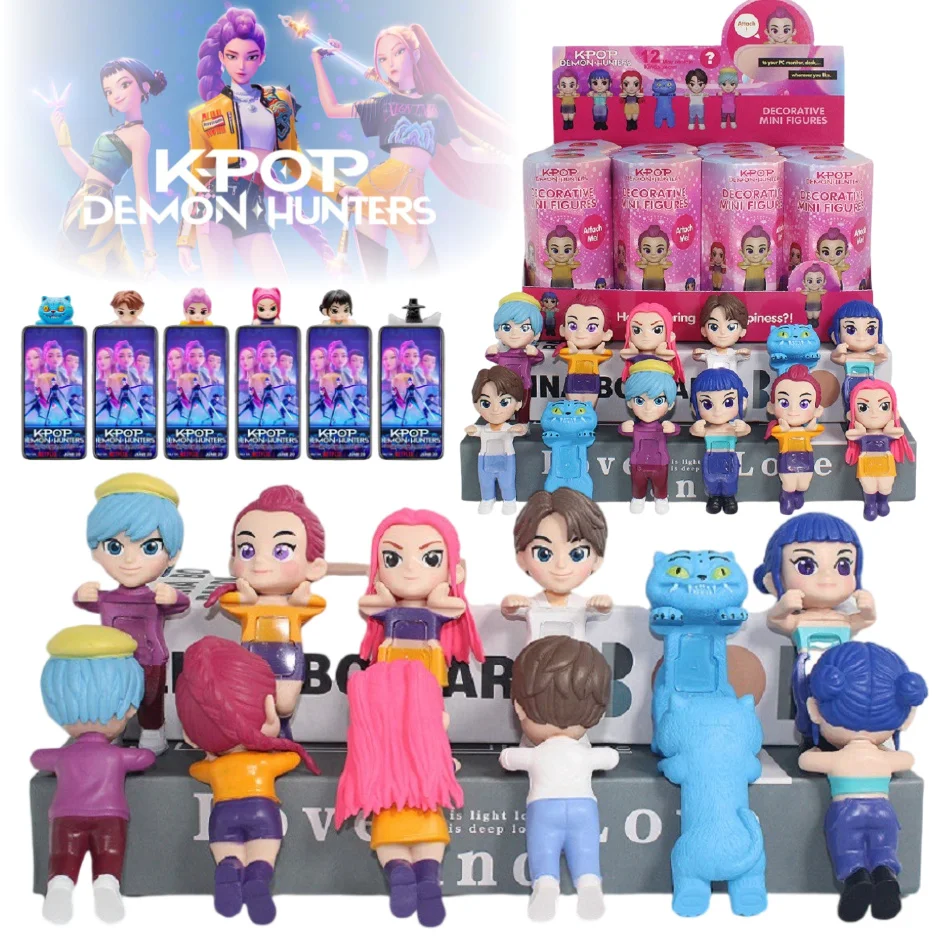 

Горячие Kpop Demon Hunters, случайная слепая коробка, серия аниме, фигурки, куклы, креативное украшение для мобильного телефона, компьютера, рождественские игрушки, подарки
