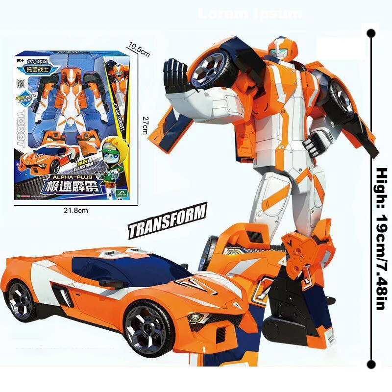 19cm/7.48in anime figuras de ação transformando carro combinador robô mecha carro avião figura ação abs transformação modelo brinquedos