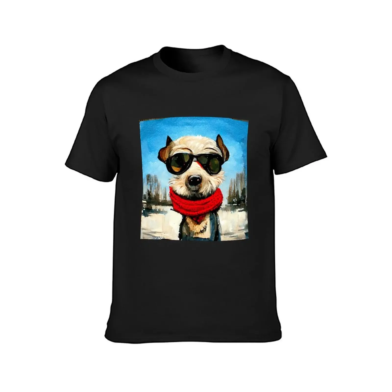 Funny dog sketch T-Shirt anime kawaii clothes sweat mens big and tall t shirts