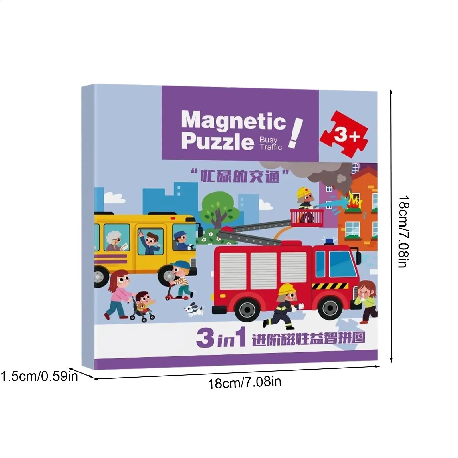 Magnetische Szene Puzzles Spiele für Kinder Beschäftigt Ruhig Cartoon Tier Puzzle Buch Baby Pädagogisches Montessori Spielzeug kinder Geschenke