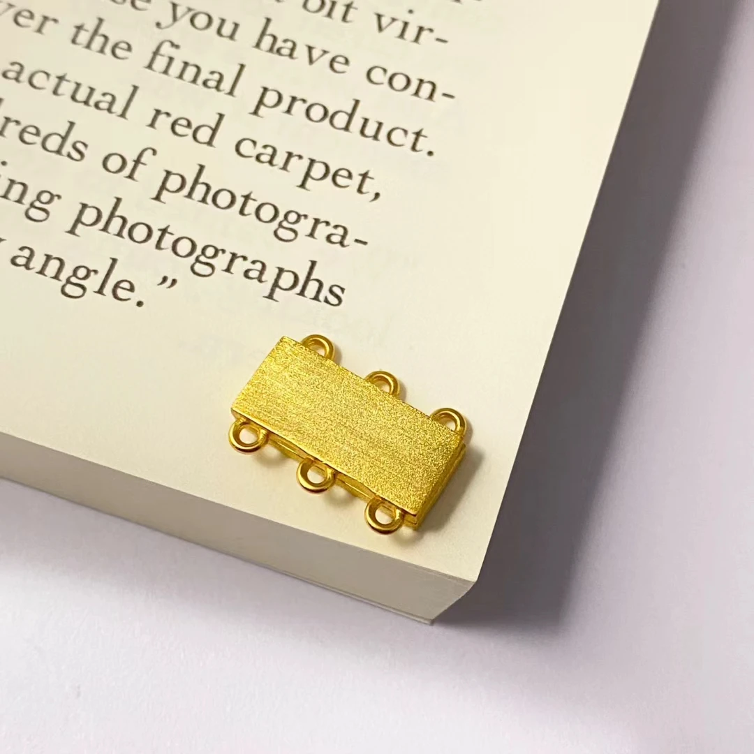 THREE ROWS Wholesale DIY 925 Sterling Silver Necklace Bracelet Clasp Hook Accessories for 3-5mm Pearls 5pcs/lot