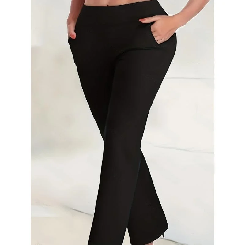 

High Waist Yoga Pants Women's Harem Pants Neutral Style Other Material 100% Casual Trousers for Spring Season