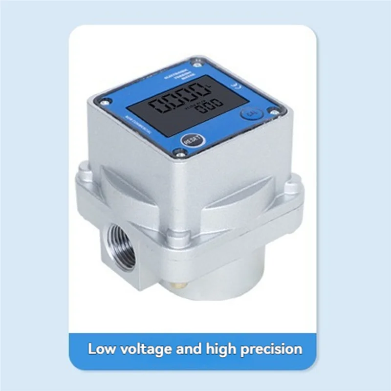 Medidor de fluxo de raízes de medidor de gás digital de alta precisão com display LCD para grau industrial preciso Dn15