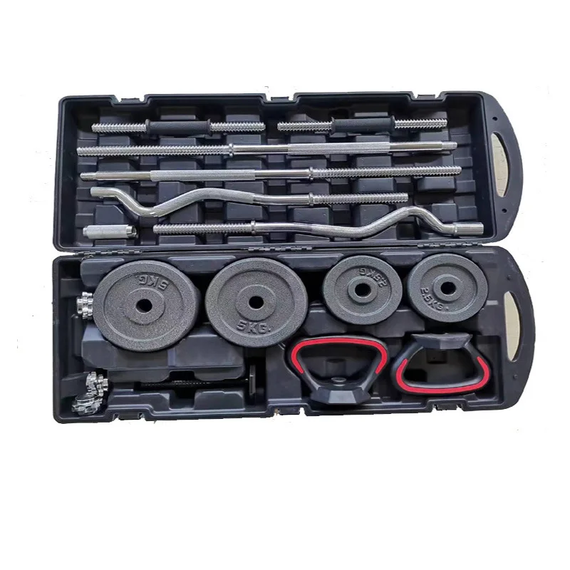

Black Painted 55kg Dumbbell Combined Set Box Weight Sets Home Dumbbell