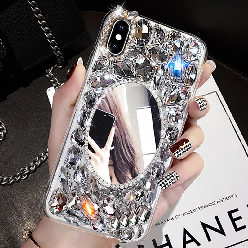 Rhinestone Case for Samsung Galaxy S24 S23 S22 S21 S20 Ultra Plus FE Case Diamond Phone Cover Sunjolly for Galaxy S24 Ultra Case