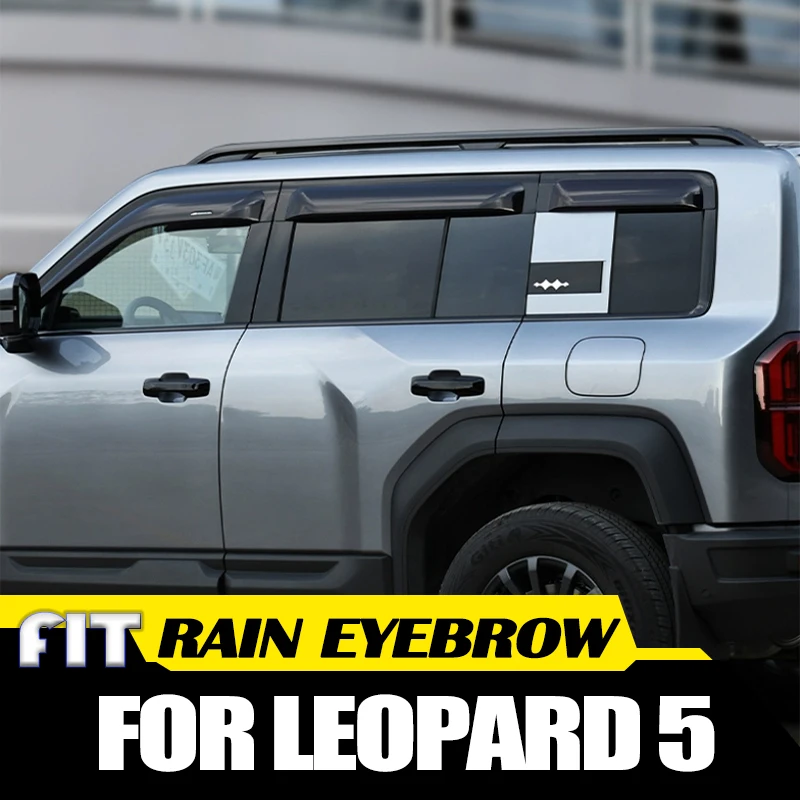 

Car Rain Eyebrow Suitable for BYD Leopard 5 2023 2024 Rain and Shine Thickened Wide Rain Board Car Exterior Off-road Accessories
