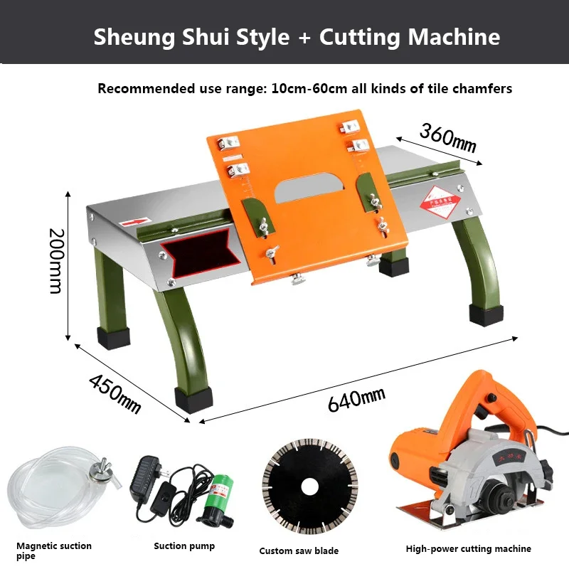 Dust-Free Water Cutting Bevel Ceramic Tile Beveling Machine High Precision Small Desktop  Ceramic Tile  Machine