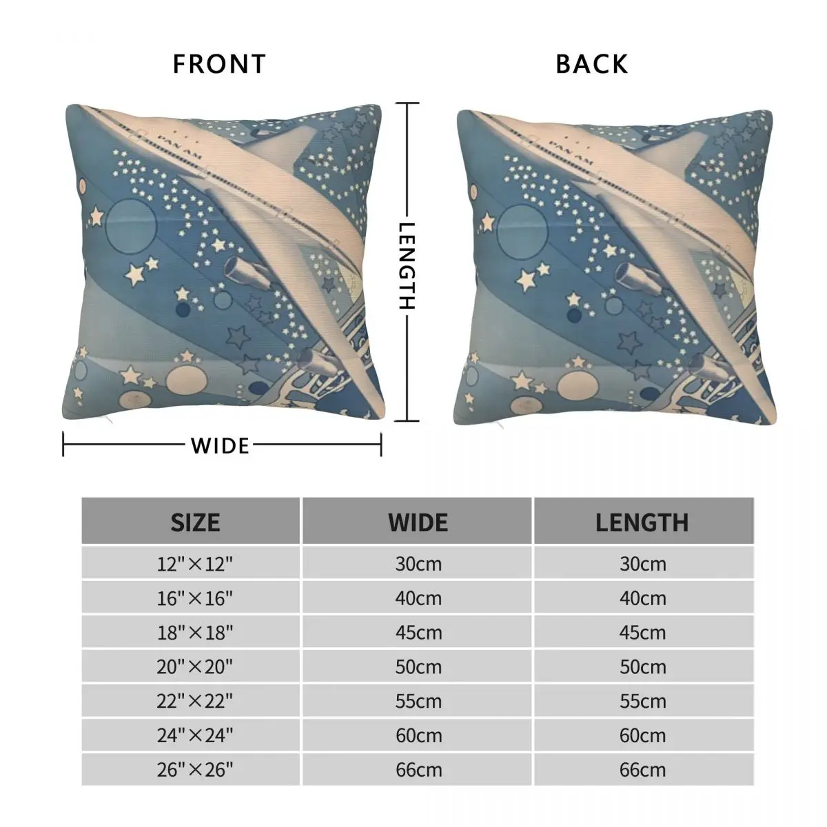 Peter Max Plane Pillowcase Polyester Linen Velvet Creative Zip Decorative Throw Pillow Case Bed Cushion Cover