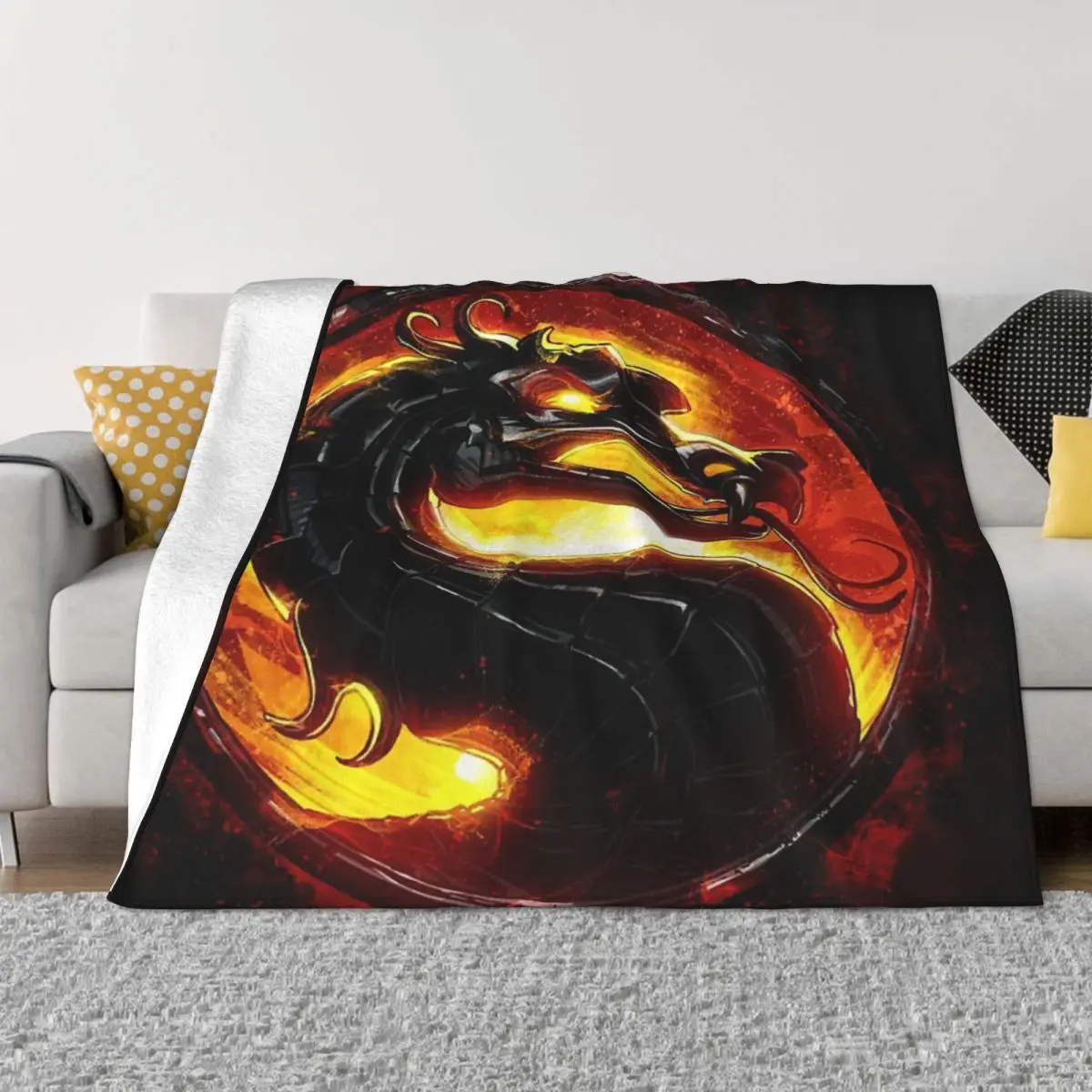 Mortal Kombat Anime Knee Blanket Couple Blankets Home And Decoration Throw Blanket