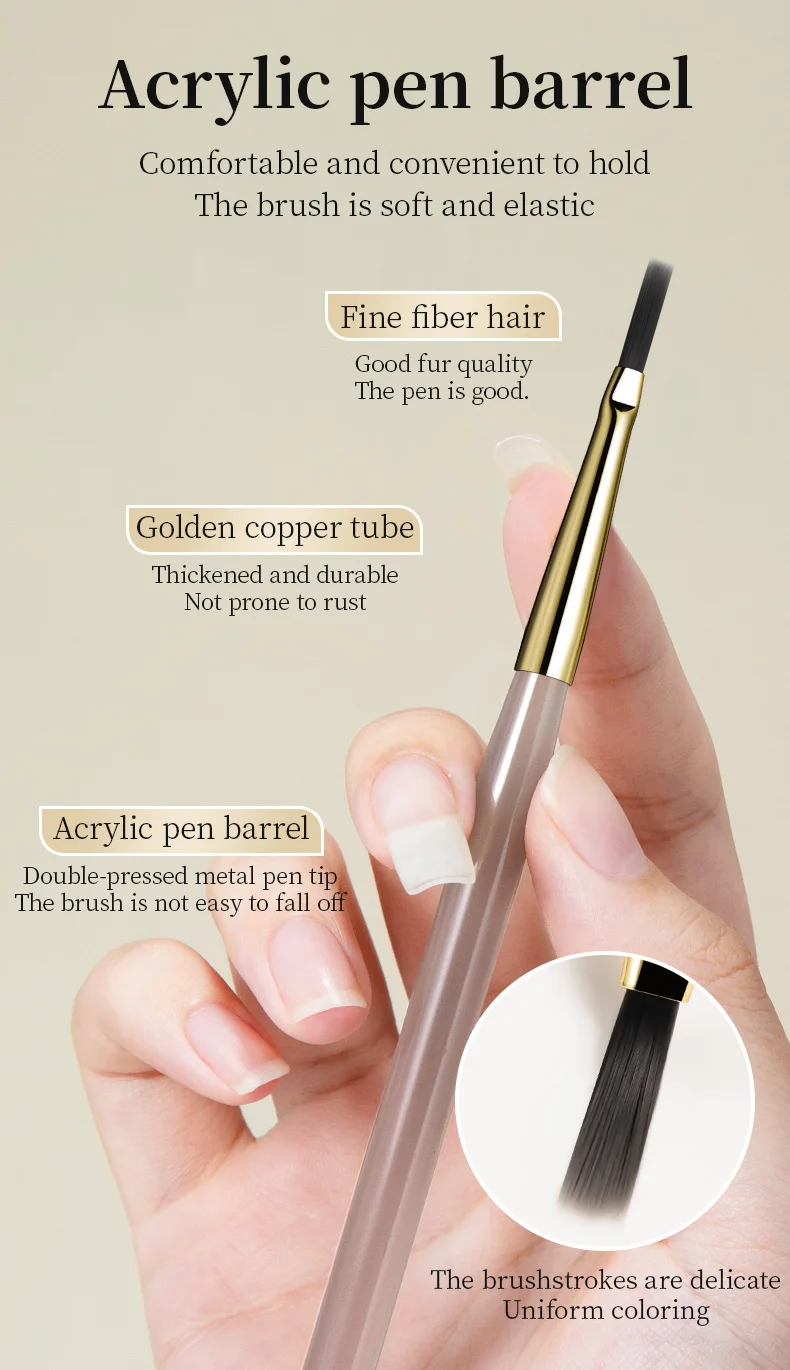 RSNAIL Nail Art Pinsel Checker Nagel Zeichnung Malerei Linie Pinsel Nail art Werkzeug Acryl Malerei Pinsel DIY Design Maniküre Werkzeuge – Detail 5