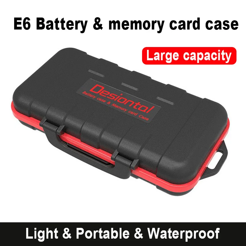 Portable Waterproof and Anti-dust Camera Memory Card Case, Phone Card Protective Box, Batteries Capacity, Large Capacity