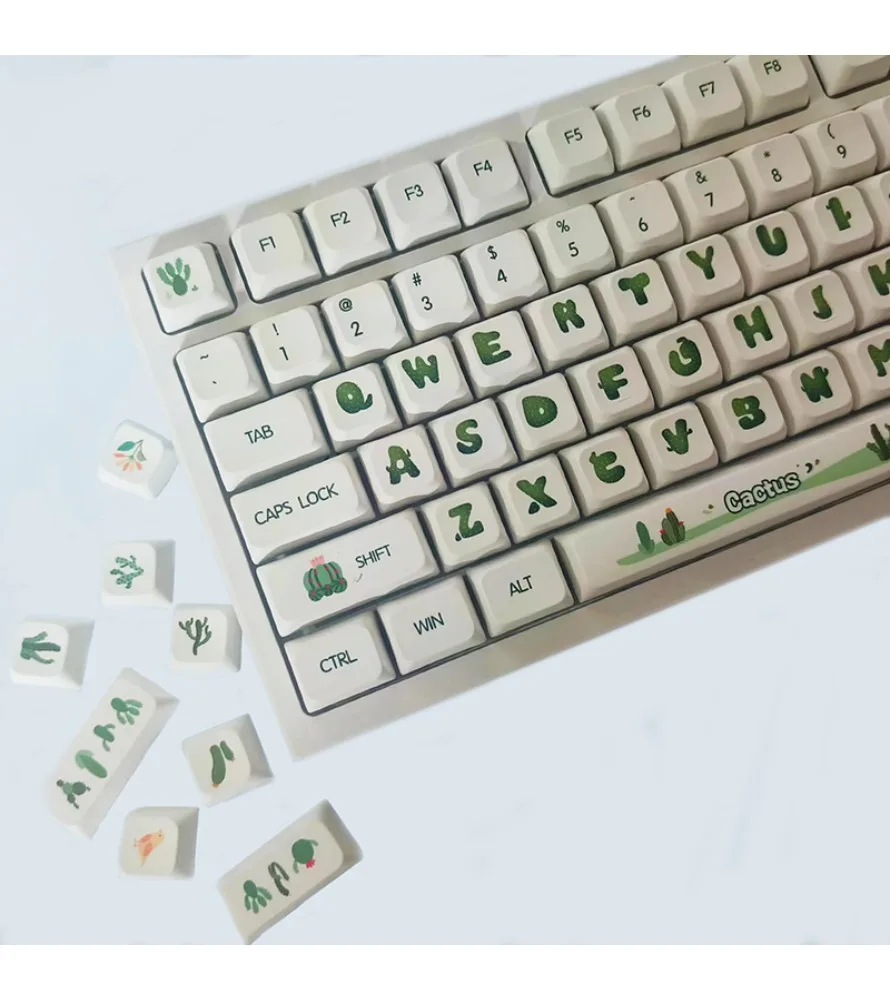 124 keycaps with satellite switches to accommodate all mechanical keyboards with XDA keycaps and XDA height mechanical keyboards