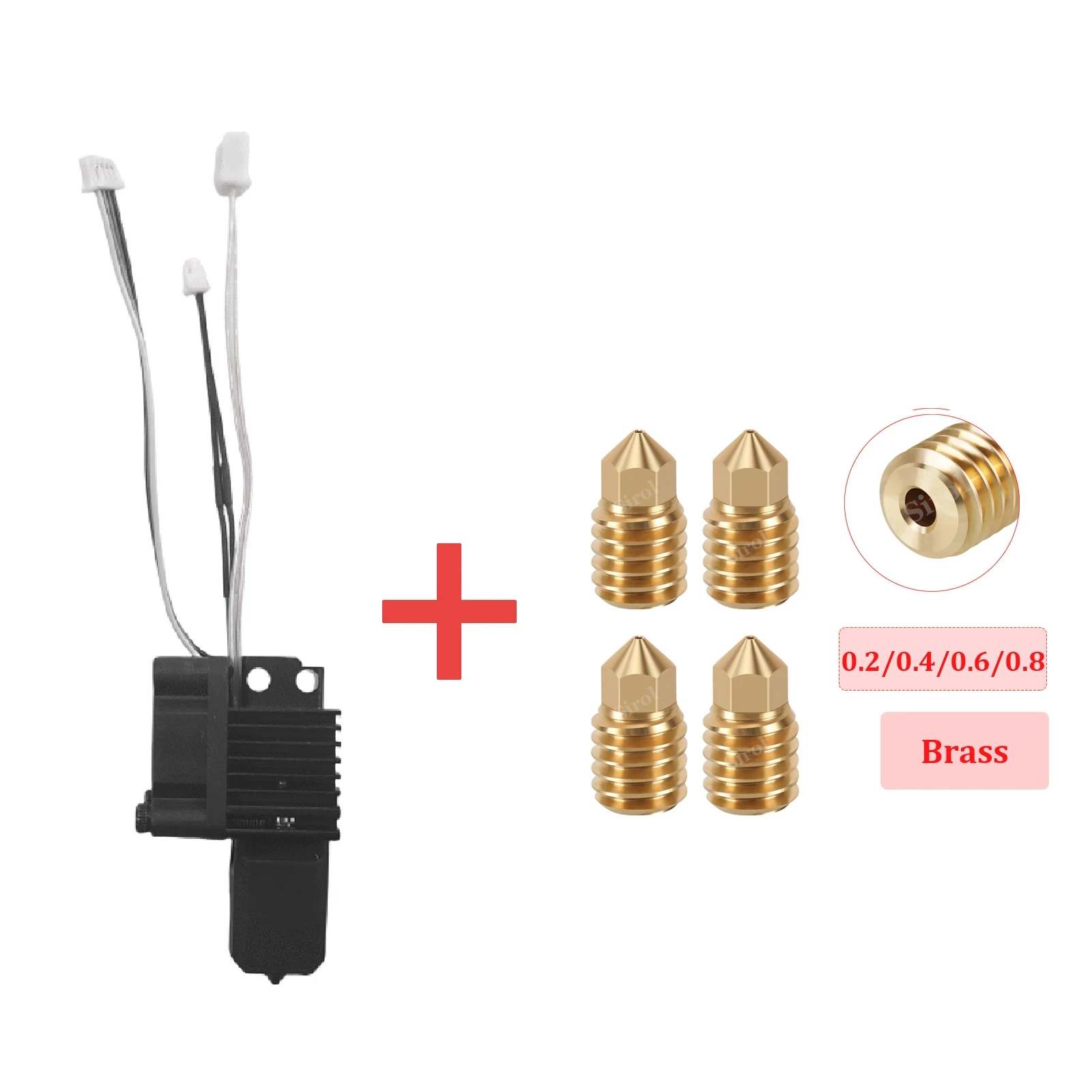 Komplette Hotend-Baugruppe Hotend für Bambu Lab X1 X1C P1P P1S mit Lüfter Upgrade 2.0 mit Düse Complete Bamboo Lab X1 Carbon