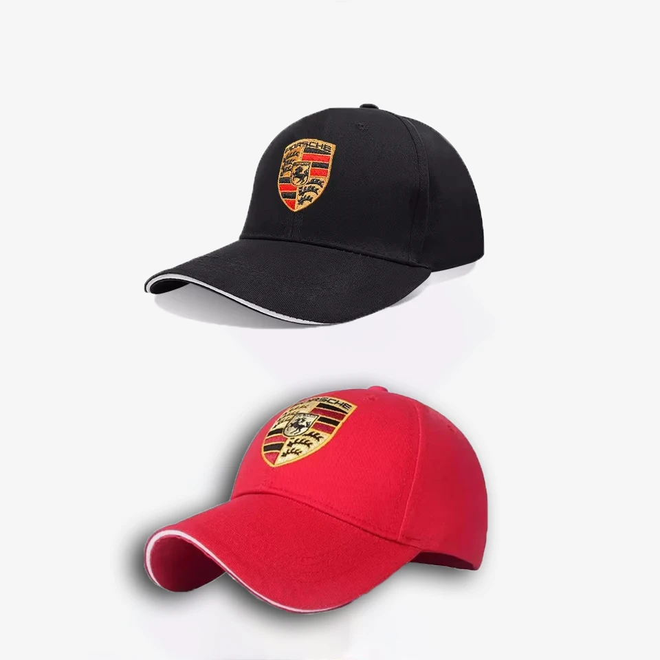 Car Logo Embroidery Snapback Baseball Cap Adjustable Casual Hats For Porsche 918 Taycan Panamera Cayenne Boxster Cayman