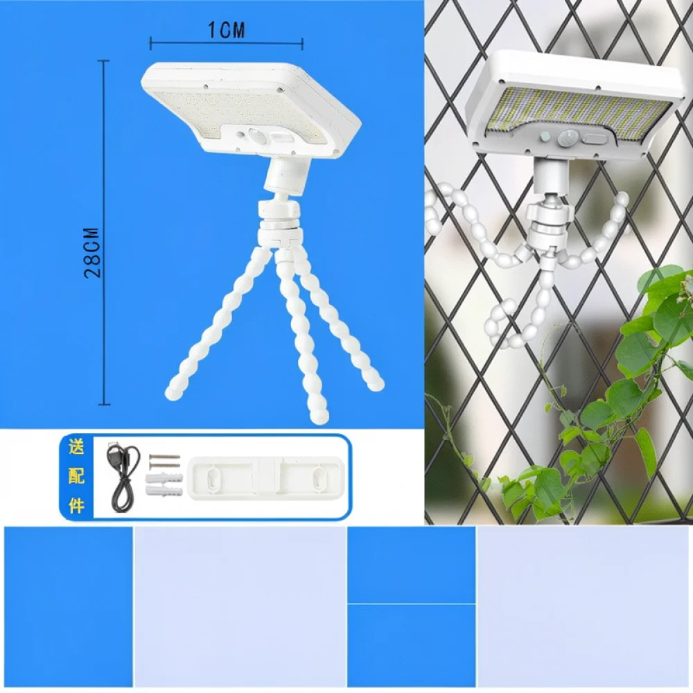 Modern Solar LED Garden Lamp Outdoor Waterproof Motion Sensor Wall Light For Patio Pathway Yard Camping Decor Light