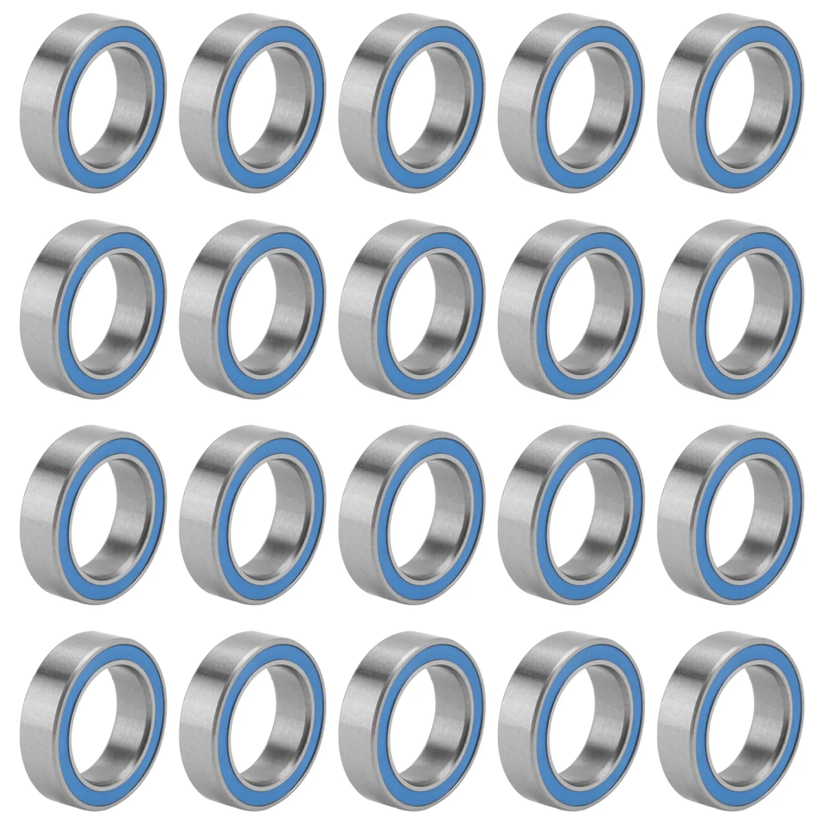 SMIEA 20PCS 6700-2RS High Quality 6700 2RS 10X15X4mm Miniature Seal Deep Groove Ball Bearing,Blue
