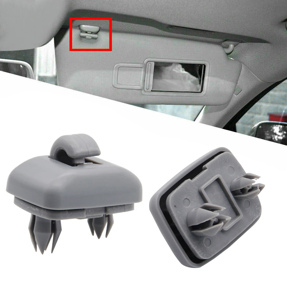 Car Sun Visor Retainer Hook Fastener Clip Holder Bracket replacement for Audi A1 A3 A4 A5 Q3 Q5(8E0 857 562)A7 B6 B7 B8 S4 S5