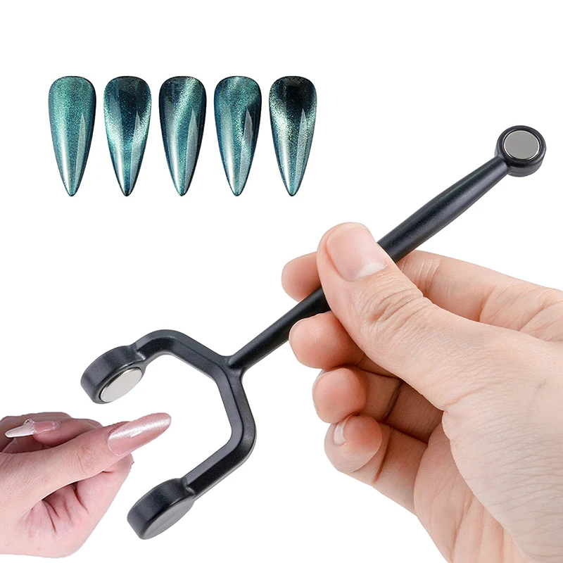 Y 字型強力なスティック爪キャットアイダブルヘッド UV ジェルポリッシュネイルアートツール効果マニキュアマグネットスティックマニキュアツール